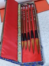 5 St.Pinselstift Kalligraphie Chinesische Pinsel Brush  Künstlerpinsel Pinselset