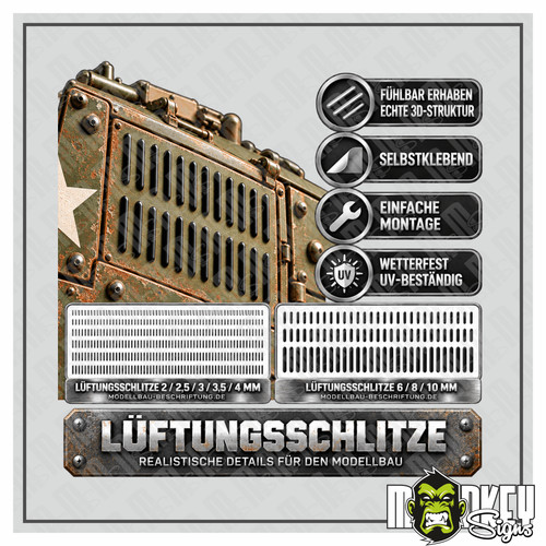 Lüftungsschlitze 10 mm - 3d,