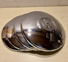 4x VW VOLKSWAGEN KÄFER T1 T2 T3 RADKAPPEN BLENDEN CHROM 255mm FL SATZ (79)