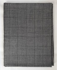 Glencheck Karo Stoff Schwarz