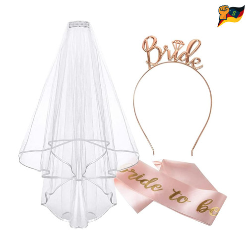 Braut schleier rosegold - schleier,