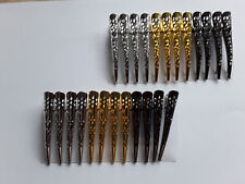 VIER Haarspangen  Schnabelspangen   gold, silber-oder anthrazitfarbig   +1+