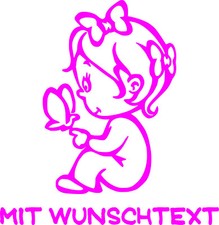Babyaufkleber mit Wunschname