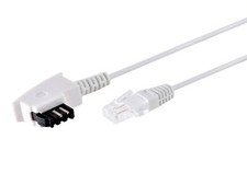 DSL Internet Router Kabel 0,5 m FritzBox Speedport EasyBox TAE F RJ 45 weiß 50cm
