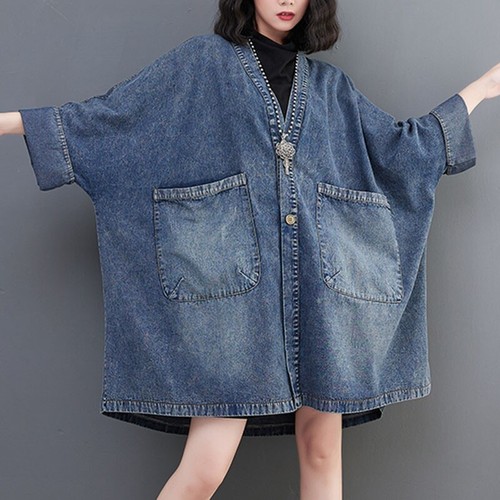Vintage damen jeans trenchcoat - vintage,