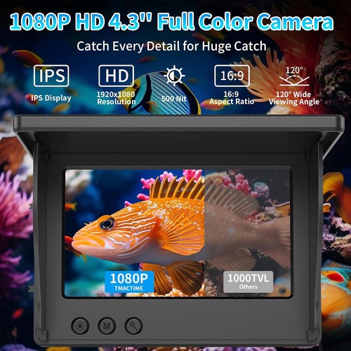 Lcd fischfinder echolot - 4.3",