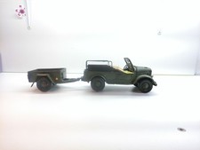 Modellauto- Militär Geländewagen mit Anhänger 35cm aus Blech, Ohne OVP#1281
