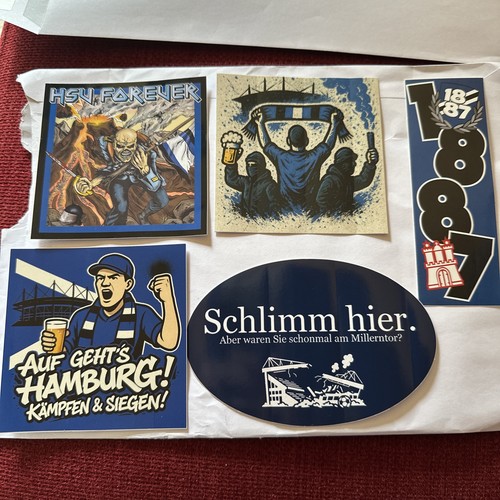 Hsv hamburger aufkleber set - aufkleber,