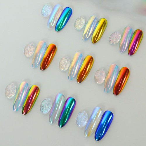Aurora chrome pigment - aurora, nailart
