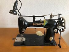 Singer Nähmaschine antik alt mit Lampe