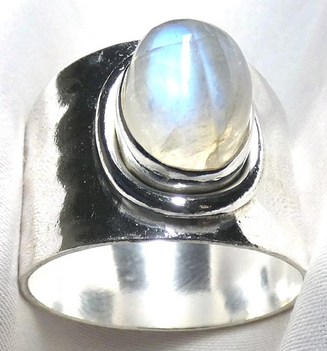 Ring mondstein 925 silber - mondstein,