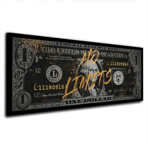 Dollar limits pop art gold - dollar,