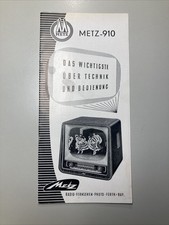 ~1955 Prospekt Fernseher Metz