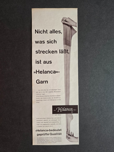Werbung helanca strumpf - ,