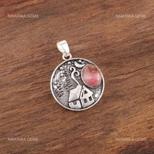 Schwarz Rhodonit Stein 925