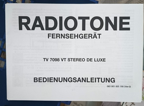 Bedienungsanleitung - tv,