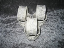 6 Serviettenringe weiß