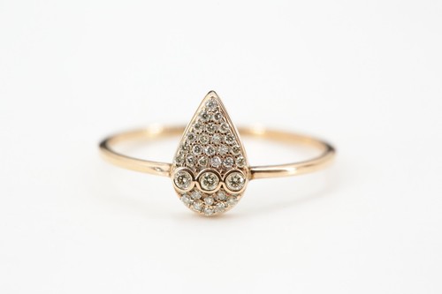 Diamant ring 750 gold - diamant,