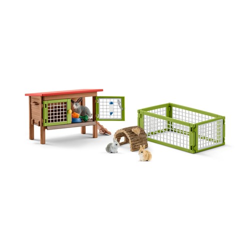 Schleich 42420 hasenstall - hasenstall, farm