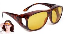 Autofahrer Nachtsichtbrille braun leo Kontrastbrille Nachtfahrbrille Überbrille