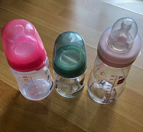 Babyflaschen stück aus glas - 3,