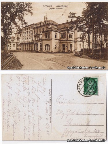 Ansichtskarte kreischa partie - kreischa,