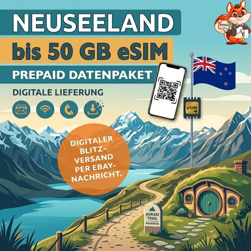Esim neuseeland prepaid sim - esim,