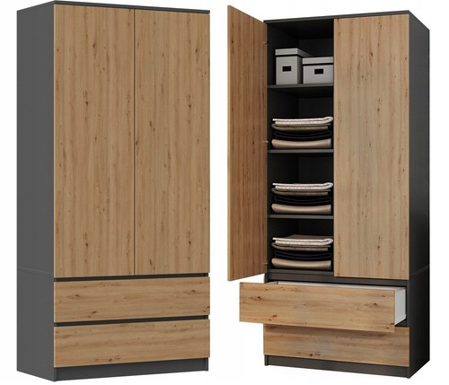 Kleiderschrank malwa 90 - kleiderschrank,