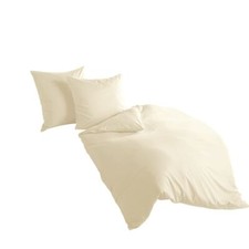 Bierbaum hochwertige Uni Fein Biber Bettwäsche einfarbig Leinen 100% Baumwolle