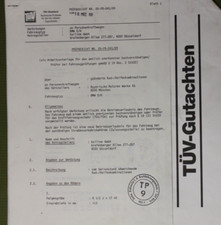 KAILINE Teilegutachten/Prüfbericht § 19/2 - BMW E34 - 18 Zoll Felgen LK 5x120