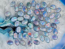 2 Top Opal Triplets 8x6mm for