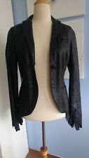 JADED BY KNIGHT Lederjacke Blazer Gr. S schwarz Biker Skull Top Zustand!