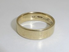 585 Gold Ring 14K Gelbgold 7,64 g Trauring Ehering Gravur RG 65 - 20,5 mm 7516