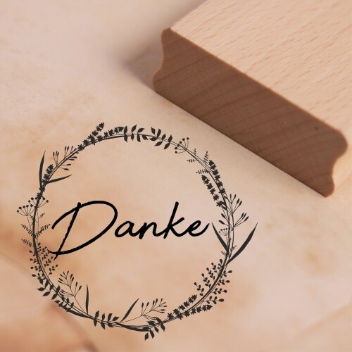 Motivstempel danke vintage - motivstempel,