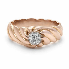 18K 750 Gelbgold Solitärring