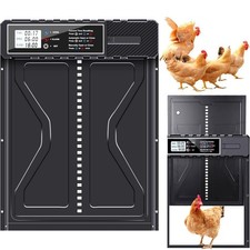 Automatische Hühnerklappe Wasserdicht Elektrische Hühnertür mit Timer Display