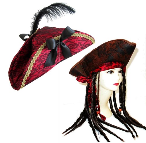 Deluxe piratenhut kostüm - piratenhut,