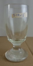 antikes schweres Glas Becher