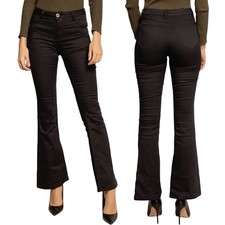 Damen Bootcut Hose Hüfthose