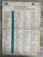 Solo 640  Motorsäge  Ersatzteilliste 11/67 mit Explosionszeichnungen
