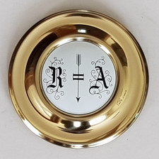 ? Pendellinse / Pendelscheibe für Großuhren  •  Ø ca. 115 mm / 115 gr.