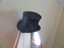 Zylinderhut Klappzylinder schwarze Seide, Größe 56, ca. 100 Jahre alt
