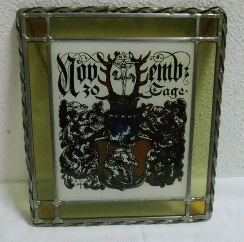 Jugendstil bleiglas bild - bleiglas,