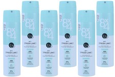 6x 8x4 Deospray Women-Nr.7 (Fresh Lime) mit erfrischendem Duft 0% Aluminiumsalze
