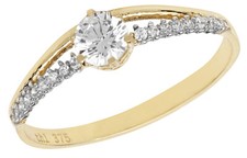 Eleganter 9 ct/Karat Gelb Gold
