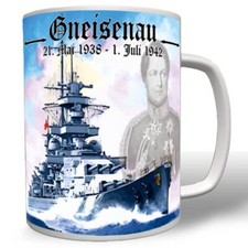 Schlachtschiff Gneisenau Kriegs-Marine Schiff Geschütztürme Foto - Tasse #2301