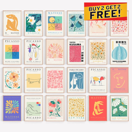 Matisse picasso wandbild - matisse,