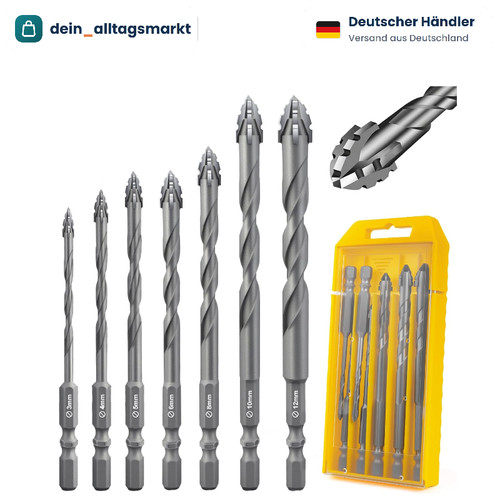 Exzenterbohrer set teilig - set, 7-teilig