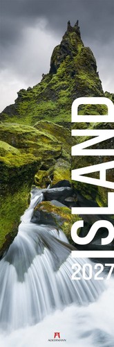 Island vertikal kalender 2027 - island,