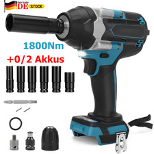 Schlagschrauber Für Makita Akku Akkuschrauber 1800Nm Schrauber Mit 2 Batterie